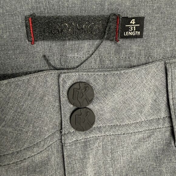 Gramicci Convertible Ruched Pants Women Size 4 Gray Adjustable Tap Packable - Picture 6 of 14